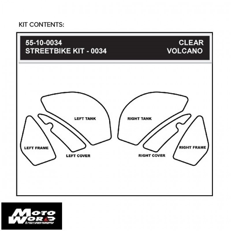 Stompgrip 55-100034 Motorcycle Tank Grip Protectors Stompgrip 55-100034 Motorcycle Tank Grip Protectors